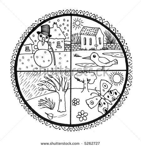 coloring pages seasons google search coloring pages  seasons