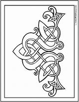 Symbols Colorwithfuzzy Scottish Knots Gaelic Fuzzy Leder Norse Punzieren Historische Darstellung sketch template