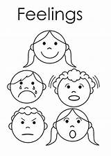 Feelings Emotions Preschool Place Worksheets Childs sketch template