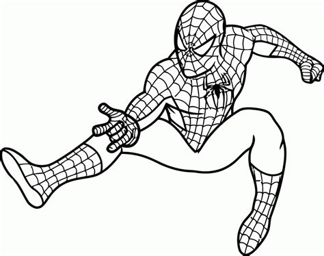 print  coloring pages spiderman coloring home