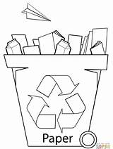 Recycling Bin Birijus Reuse sketch template