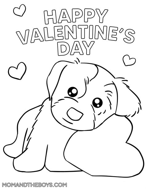 cute valentines day printable coloring pages  toddlers