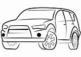 Coloring Car sketch template