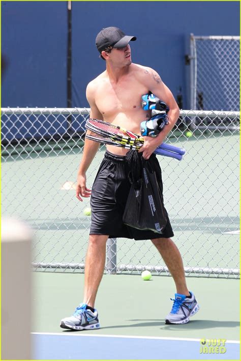 Full Sized Photo Of Kaley Cuoco Tennis With Shirtless Mystery Man 18