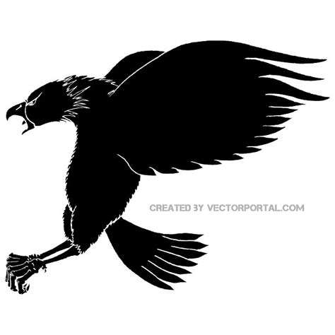 eagle silhouette  vectors ui