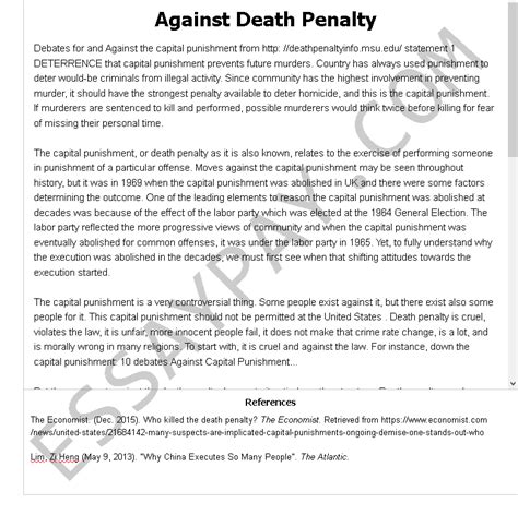 death penalty essay     words essaypay