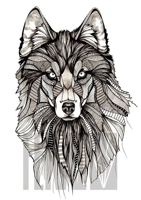 beautiful wolf print tee  love feral threads designs   wait