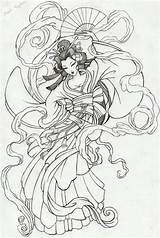 Tattoo Tattoos Geisha Japanese 2006 Designs Oriental Samurai Online Em Dragon Choose Board Deborah Grafite Sketch Coloring Nice sketch template