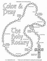 Rosary Coloring Catholic Kids Pages Printable Children Beads First Activities Color Prayer Drawing Lady Pray Line Drawings Mysteries Communion Worksheets sketch template