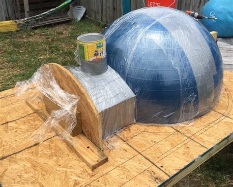 Wood Fired Pizza Oven Made With An Exercise Ball Diy