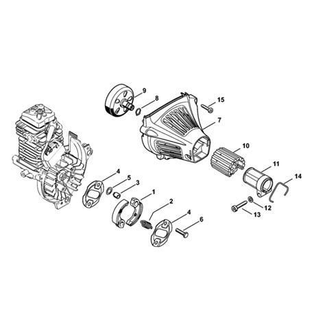 stihl fs fsr clutch fan housing assembly ls engineers