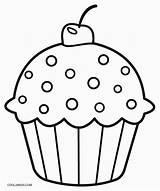 Coloring Pages Cupcake Kids Printable Cupcakes Yummy sketch template