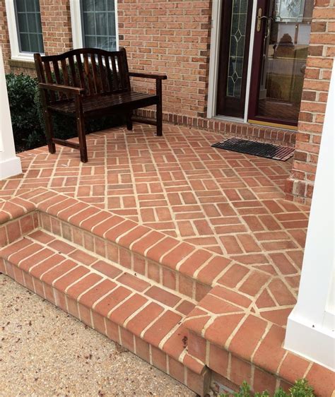 brick herringbone front entry resurfaced traditional entry dc