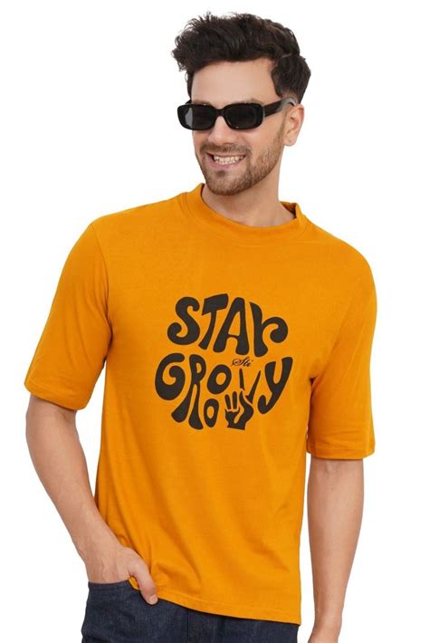 cotton printed men oversized t shirts round neck at rs 180 in surat