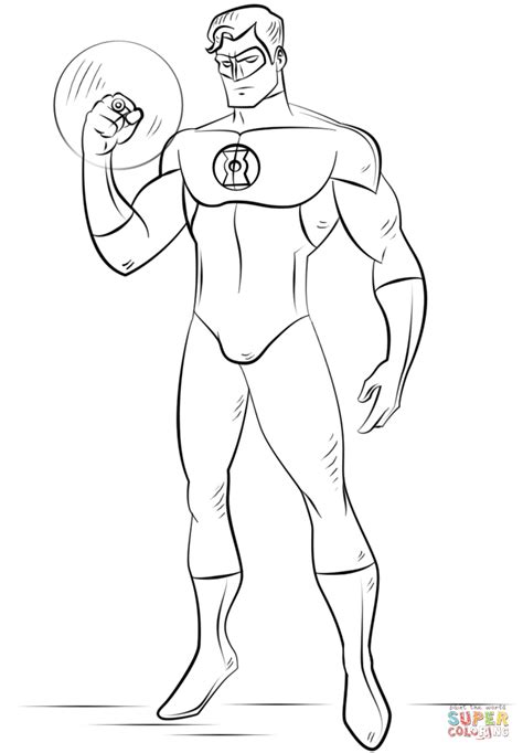 green lantern coloring page  printable coloring pages