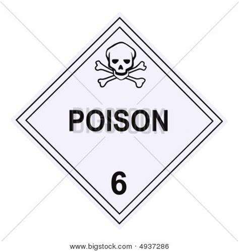 poison warning placard image photo  trial bigstock
