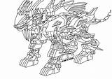 Liger Zero Zoids Coloring Lineart Jager Pages Deviantart Template sketch template