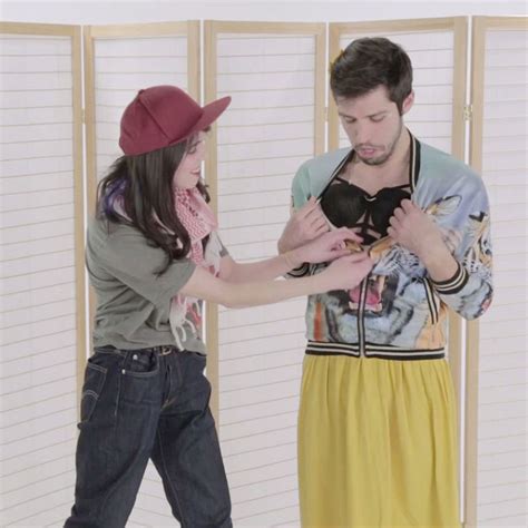 here are some fun hipster couples wearing each other s clothes