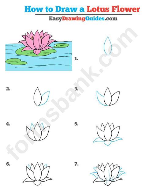 lotus flower template printable