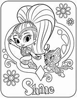 Coloring Pages Shine Shimmer Pdf Jamaica Getdrawings sketch template