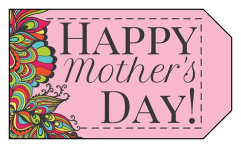 happy mothers day gift tags label templates ol
