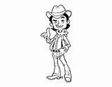 Vaquero Cowboy Colorir Vaqueiro Coloriage Vaqueros Colorier Acolore Coloritou sketch template