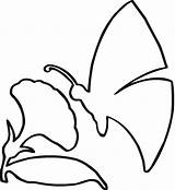 Outlines Outline Flower Butterfly Drawing Drawings Coloring Kids Flowers Clip Clipart Tulip Sketch Line Children Printable Pages Clipartmag Colouring Library sketch template