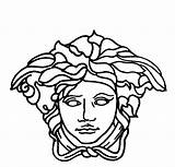 Versace Logo Vector Medusa Head Drawing Gianni Symbol Getdrawings Drawings Gorgon Clipartmag sketch template