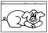 Cute Coloring Pages Pig 2884 Views sketch template