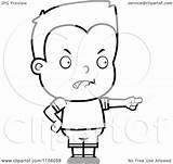 Cartoon Blame Clipart Pointing Boy Little Cory Thoman Outlined Coloring Vector sketch template