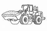 Coloring Pages Tractor Loader Digger Excavator Equipment Construction Kids Deere Wheel Heavy John Print Truck Dirt Dump Boyama Printable Ausmalbilder sketch template
