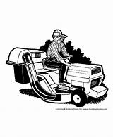 Lawn Mower Coloring Pages Farm Equipment Clipart Drawing Tractor Riding Woman Cliparts Printable Mowers Kids Library Clip Graphics Machines Getdrawings sketch template