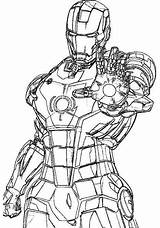 Iron Man Superheroes Coloring Printable Kb sketch template
