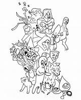 Scp Coloring Monsters Pages Printable sketch template