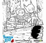 Leaf Tumble Amazon Coloring Pages Series Original Print sketch template