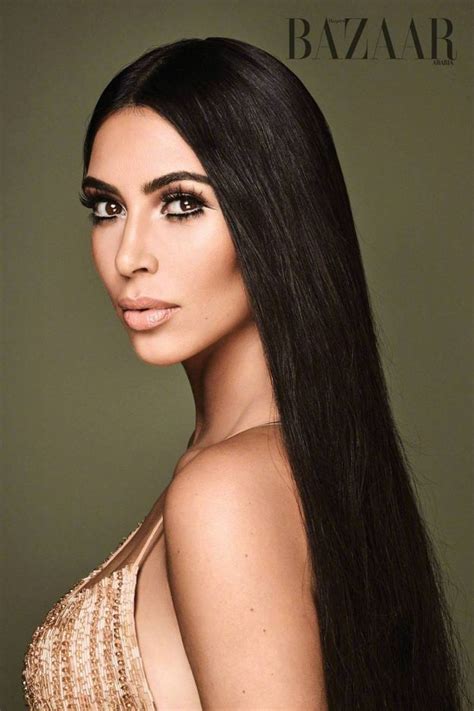 kim kardashian harpers bazaar arabia septembre  coiffure