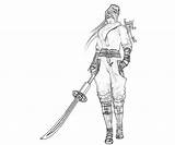 Ninja Gaiden Coloring Pages Momiji Weapon Another sketch template