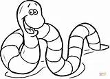 Earthworm Coloring Worm Pages Cartoon Earthworms Inchworm Printable Color Terre Ver Coloriage Supercoloring Drawing Worms Crafts Kids Animals Cartoons Insect sketch template