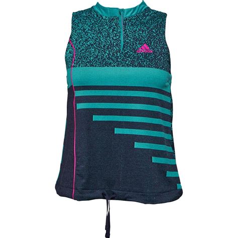 adidas dames seasonal tennis vest aqua