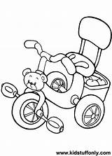 Tricycle Coloring Pages Getdrawings Getcolorings Template Pa sketch template