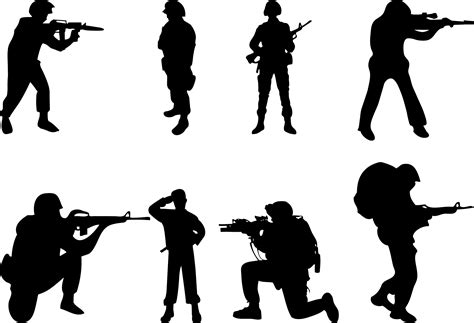 army soldier silhouette clipart kid clipartix