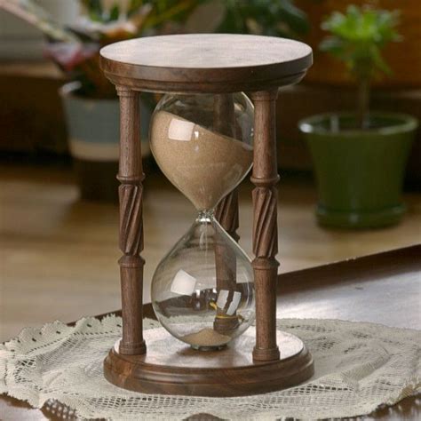 Solid Walnut Hourglass Product Images Image 1 Hourglasses