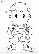 Ness Smash Earthbound Lucas Paintingvalley Drawingtutorials101 sketch template