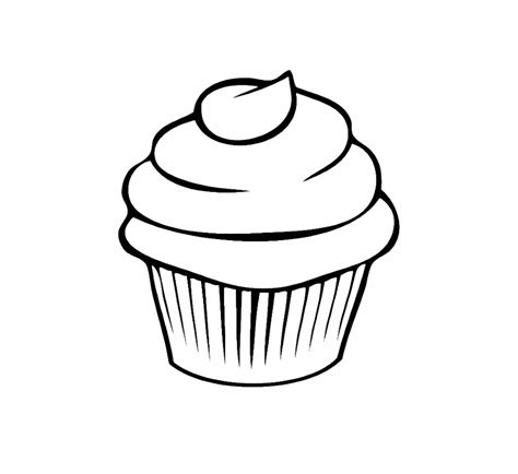 muffin clipart coloring page muffin coloring page transparent