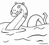 Ness Loch Monster Coloring Colouring Pages Book Printable Color Coloringcrew Gif sketch template