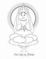 Fatima Coloring Lady Pages Life Sacred Getdrawings Printable Getcolorings sketch template
