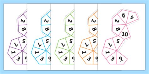 dice template  sided dice classroom resources