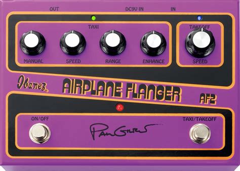 Ibanez Af2 Paul Gilbert Signature Airplane Flanger Pedal For Guitar