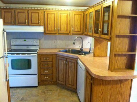 roughly  kitchen makeover mobile home painting fake wood cabinets mobilehomekitche