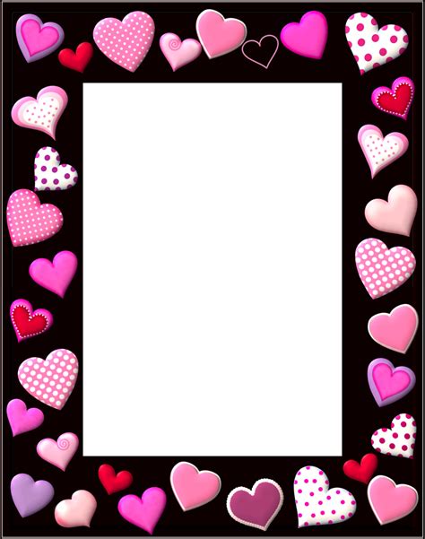 hearts  printable frames borders  labels   quinceaneras